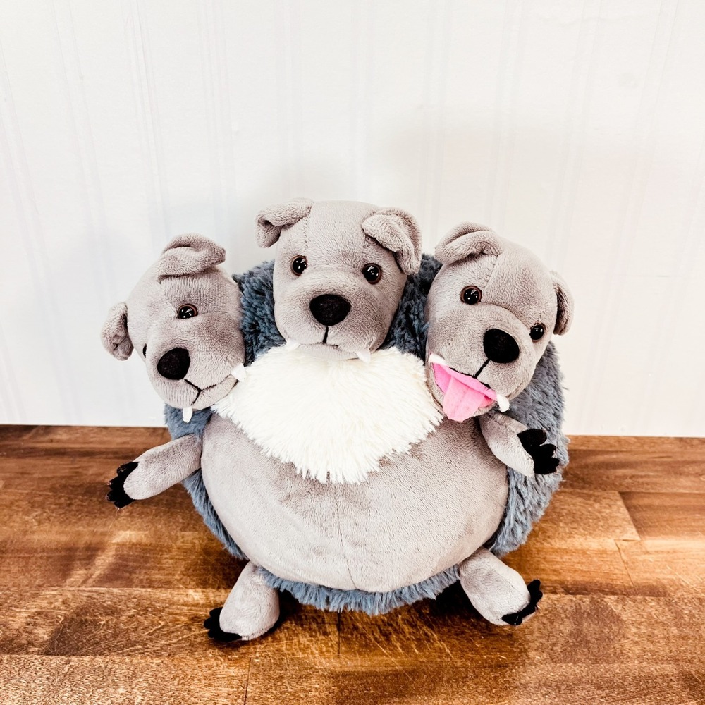 Squishable Minis Three 3 Headed Dog Cerberus Plush 9" Round Squishables